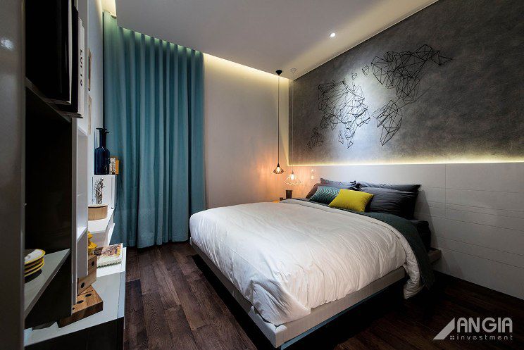 Phòng ngủ tại nhà mẫu dự án River Panorama