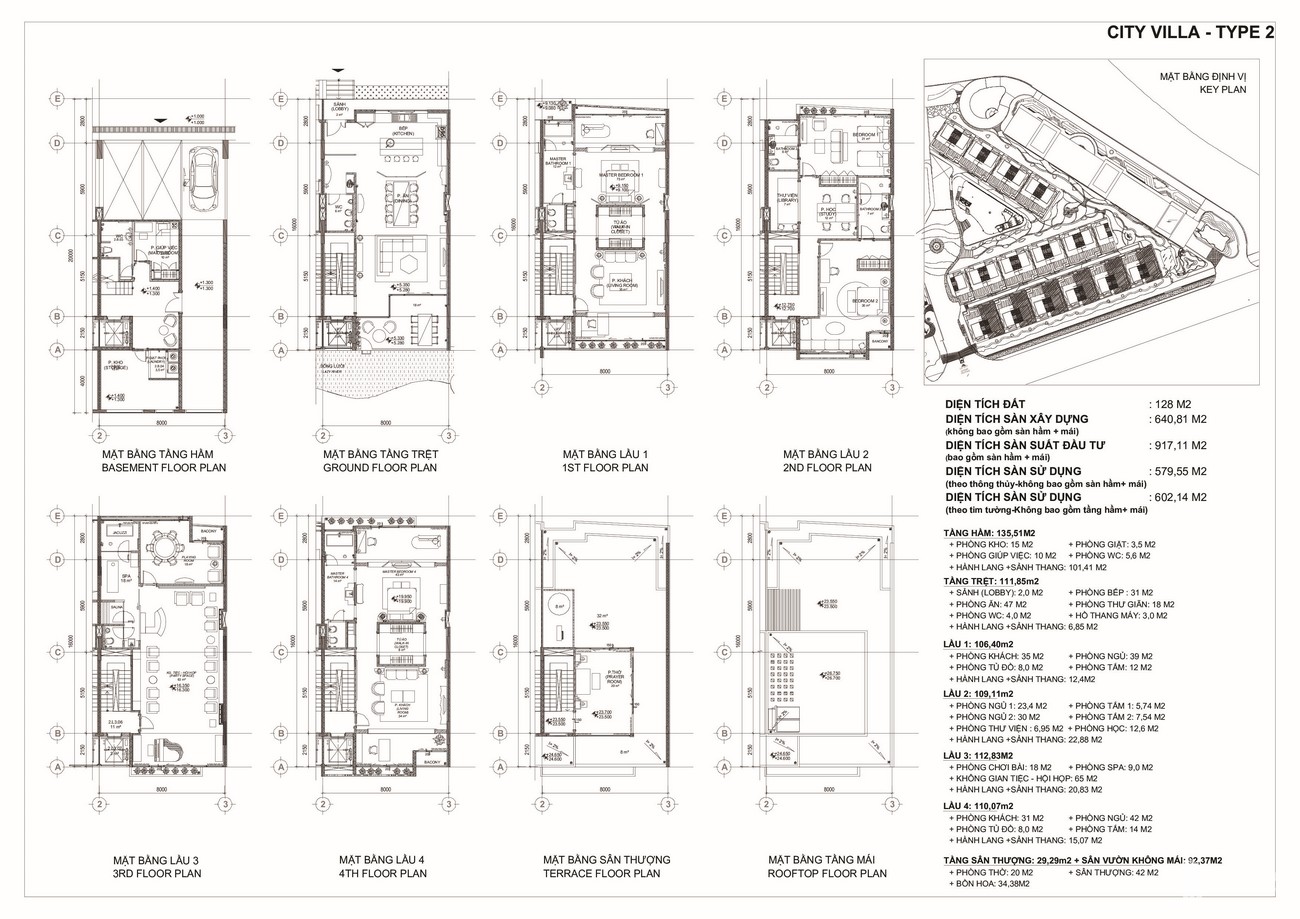 Thiết kế City Villa loại 2 dự án biệt thự chung cư TNR Evergreen Quận 7 