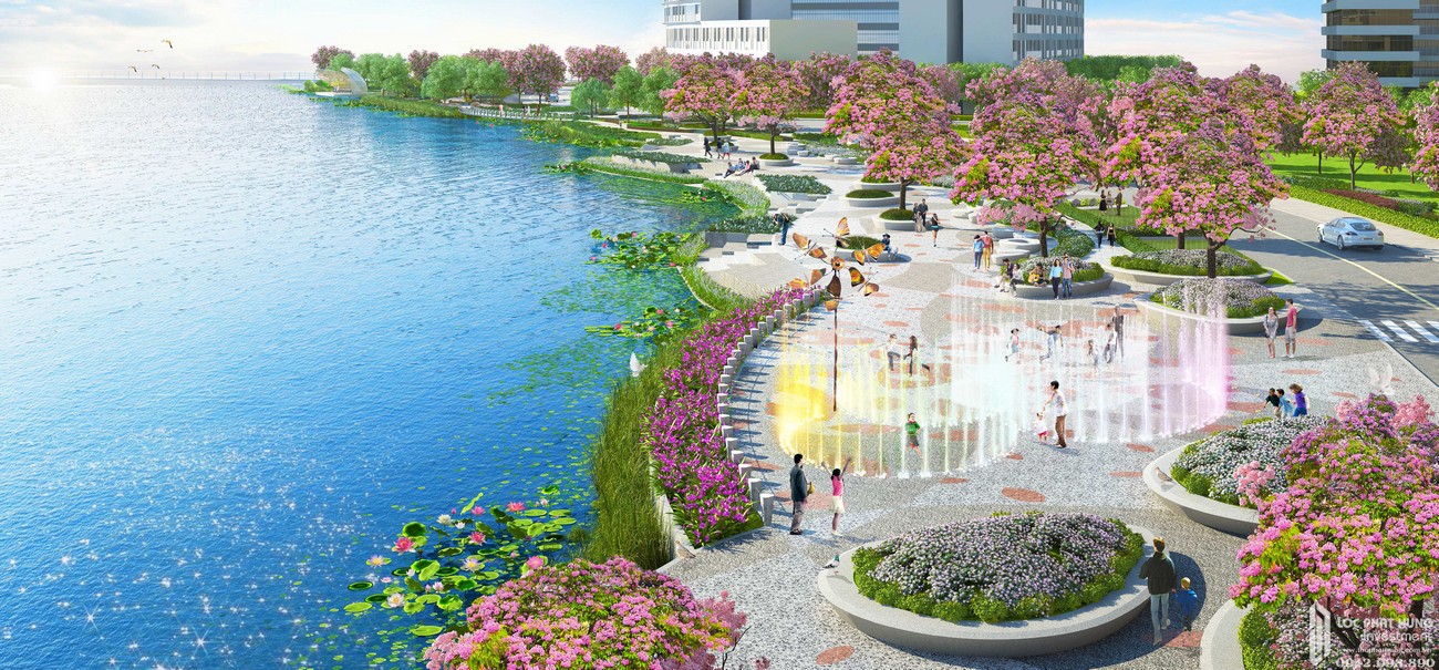 Công viên Sakura dự án căn hộ chung cư The Symphony Phú Mỹ Hưng Quận 7 